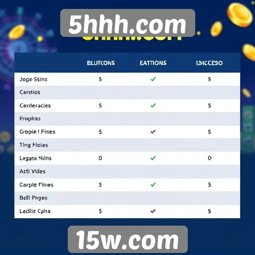 Comparativo de 5hhh.com com outros sites de jogos
